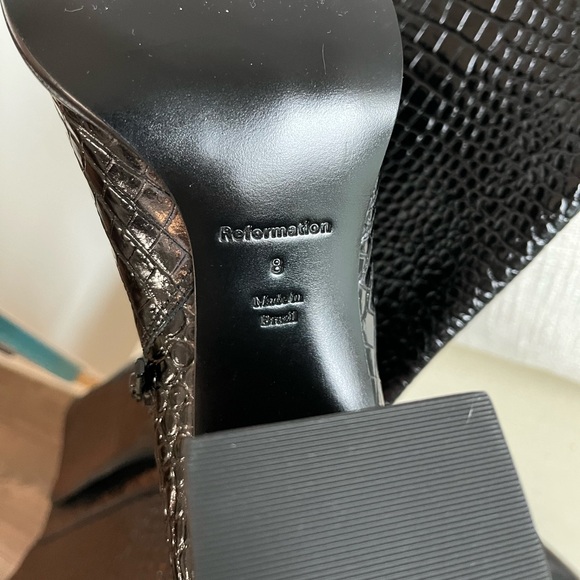 Reformation Nylah Nappah black knee high boots size 38 - Picture 4 of 7